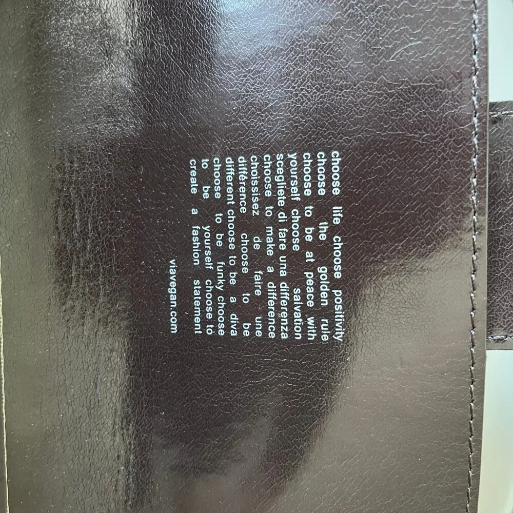 Matt & Nat Womens Bag Vegan Leather Brown Clutch Purse Montreal Rare - Picture 8 of 11